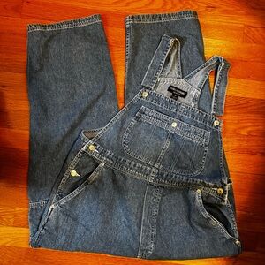 Gloria Vanderbuilt 100% cotton midweight women’s size L overalls silver buckle